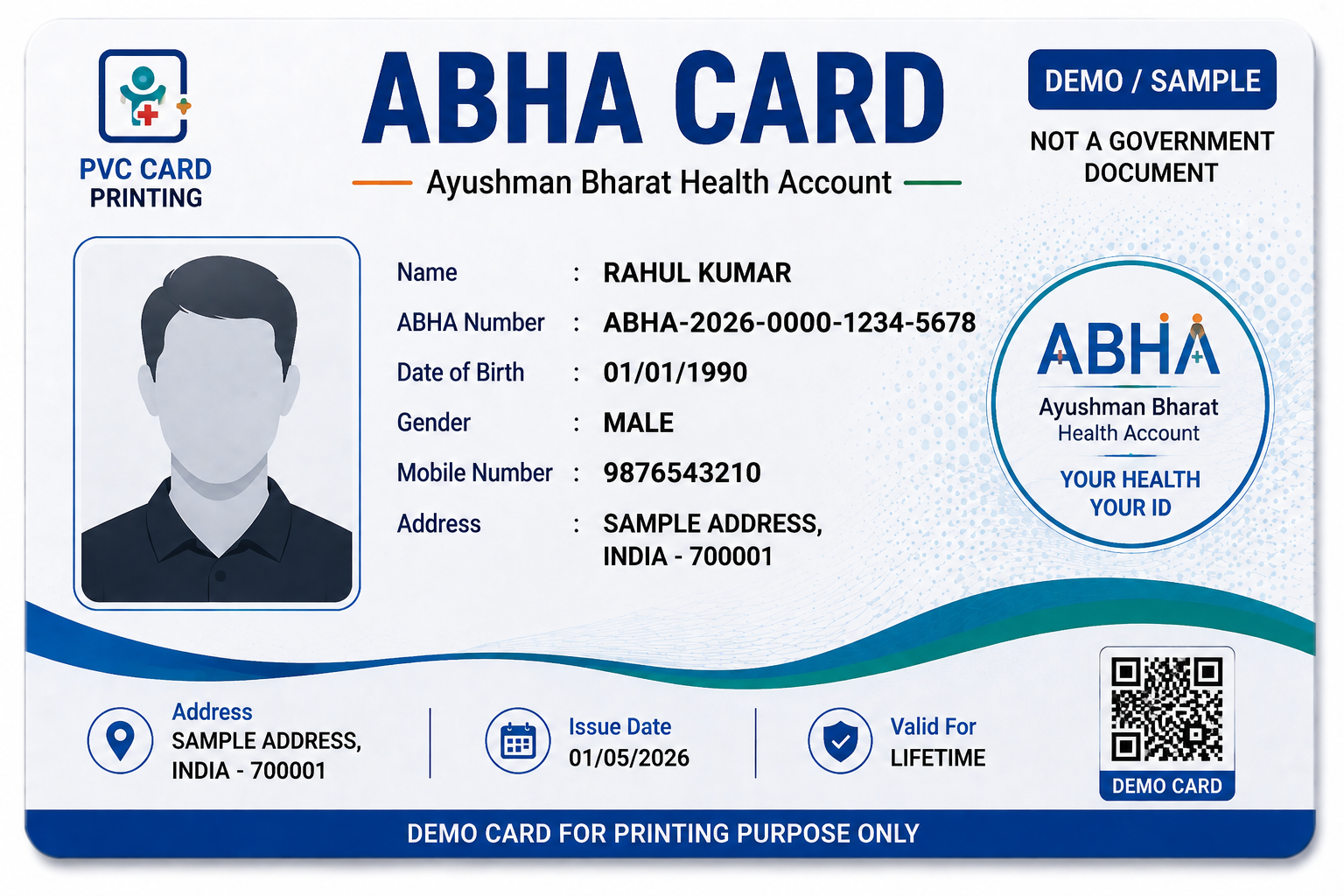Abha card PVC